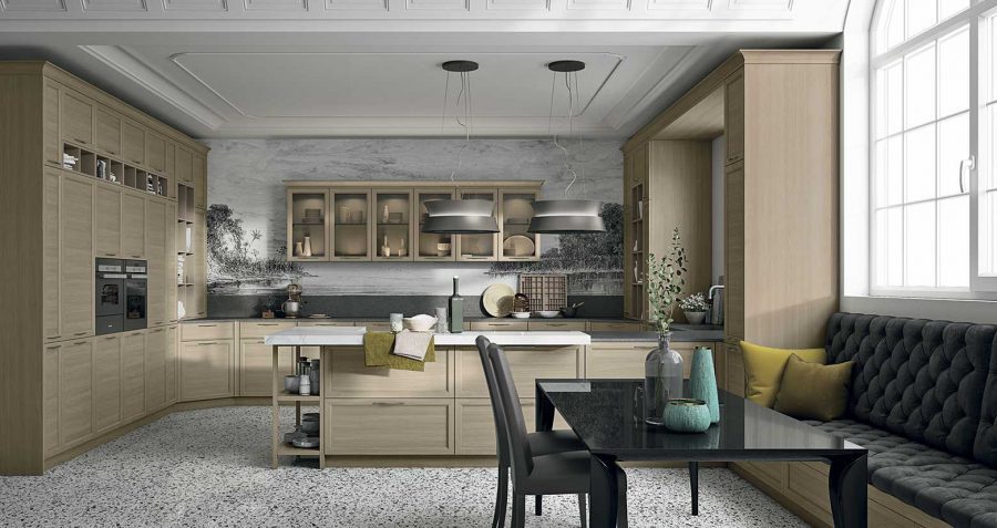 CLASSIC U-SHAPED KITCHEN IN OAK AND CORIAN® - Image 5