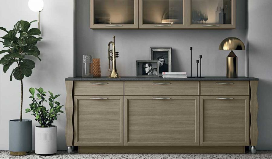 CLASSIC U-SHAPED KITCHEN IN OAK AND CORIAN® - Image 4