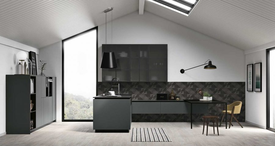 COCINA OSCURA CON PENÍNSULA - Imagen 2