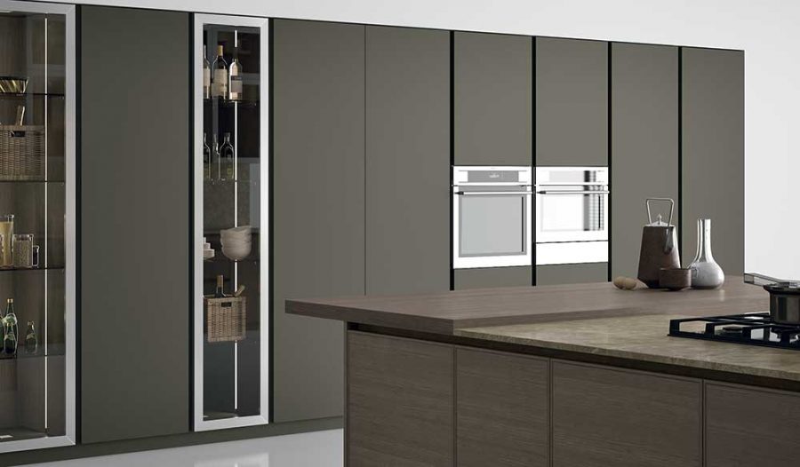 COCINA CON PENÍNSULA EN ROBLE Y MÁRMOL - Imagen 4